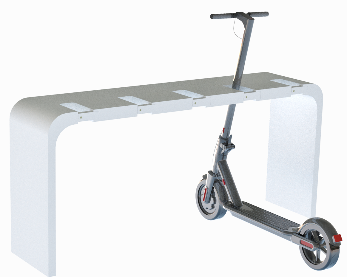 Aparcamiento patinetes Elegant Parking Patin para oficinas